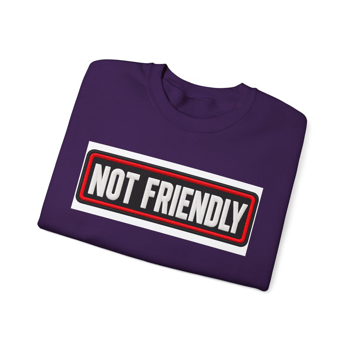 Not Friendly - Service Dog Patch - Crewneck Sweatshirt