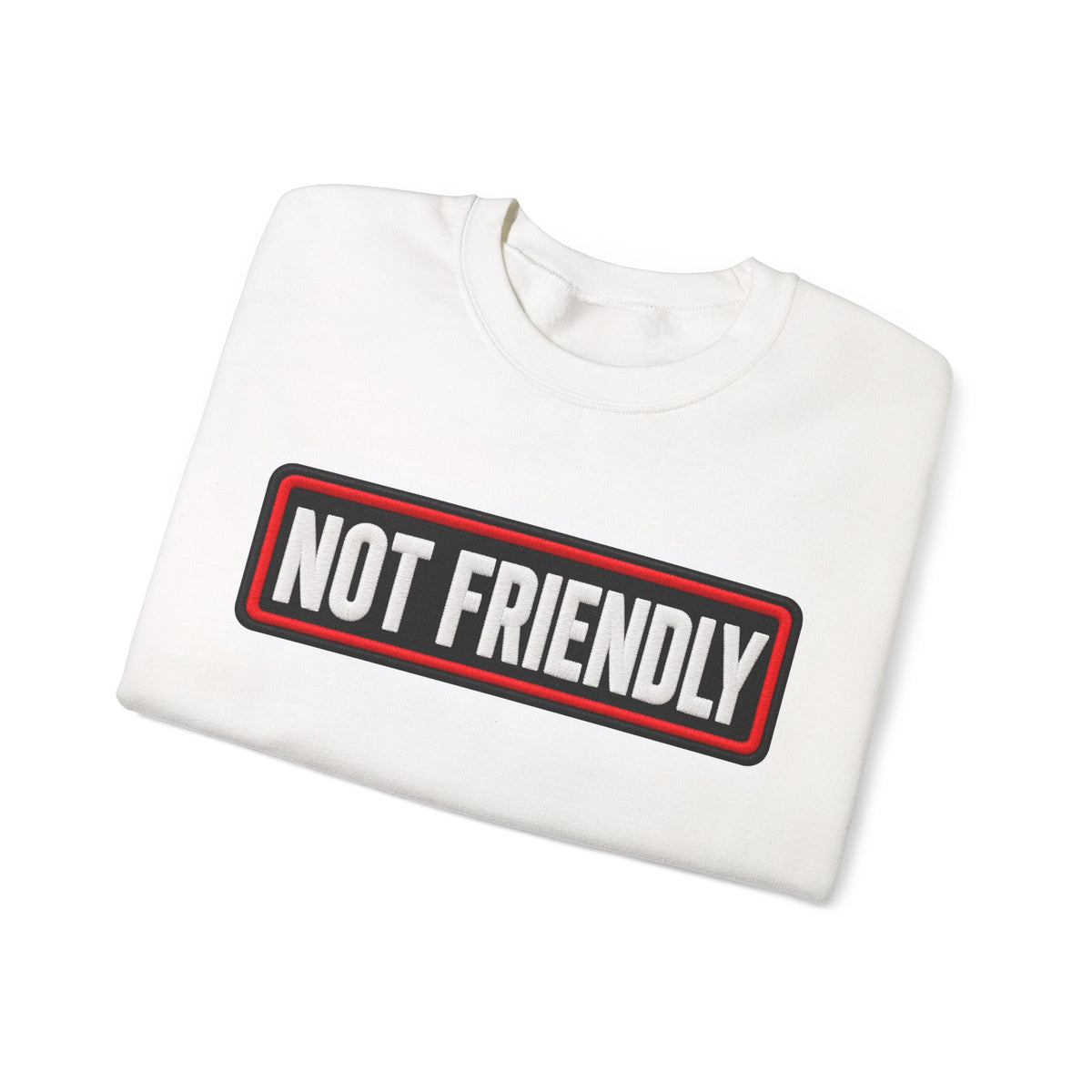 Not Friendly - Service Dog Patch - Crewneck Sweatshirt