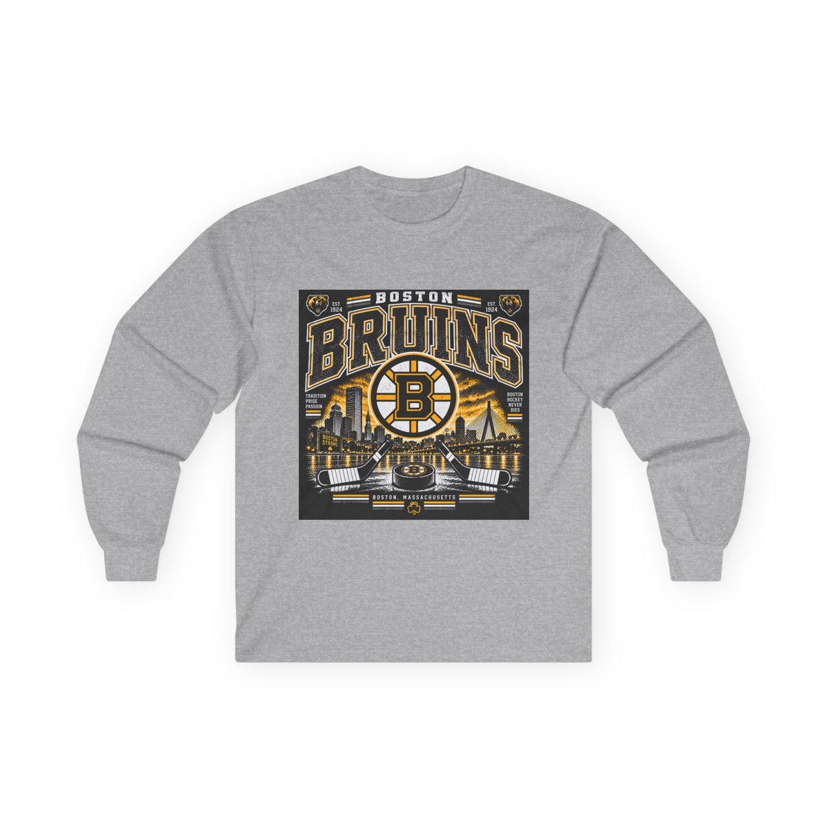 Boston Bruins Heritage - Unisex Ultra Cotton Long Sleeve Tee