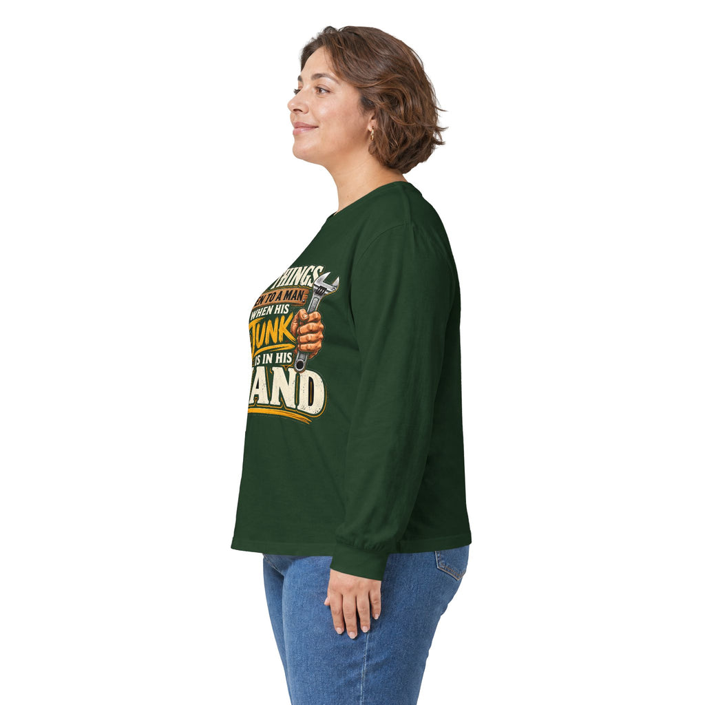 Best Things Happen in a Man's Hand - Unisex Ultra Cotton Long Sleeve Tee