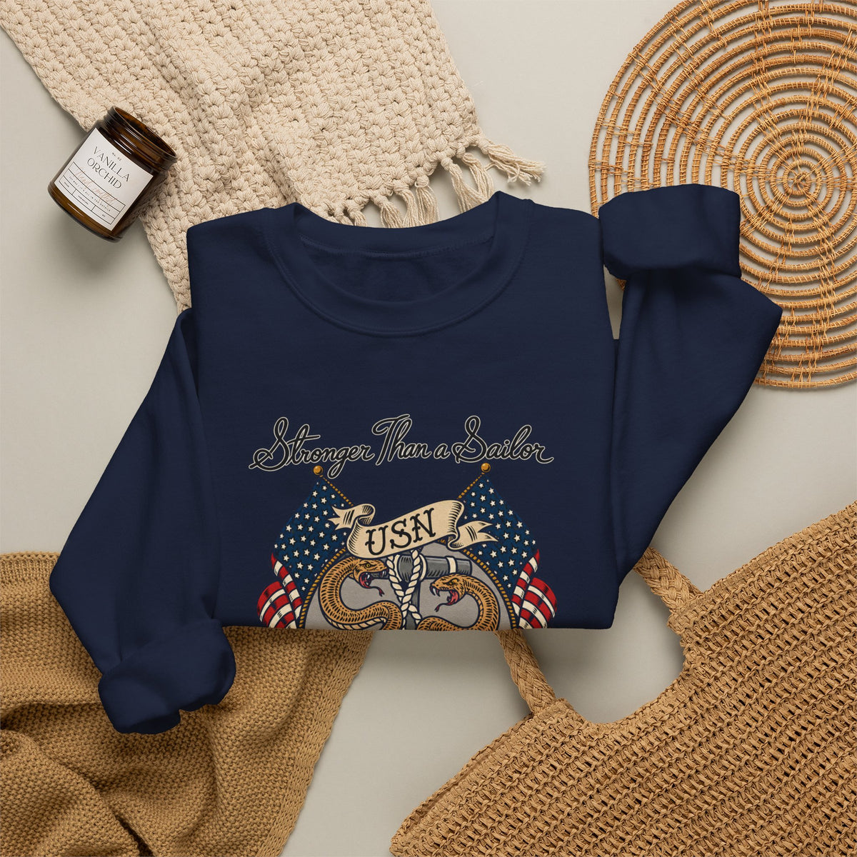 Corpsman Pride Crest - Crewneck Sweatshirt