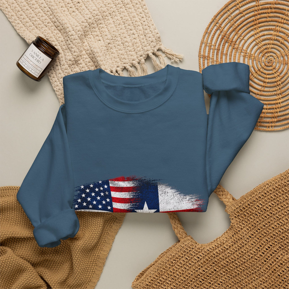 American by Birth, Texan by Choice - Crewneck Sweatshirt