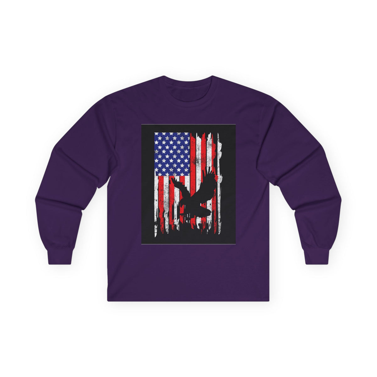 Old Glory Eagle - Unisex Ultra Cotton Long Sleeve Tee