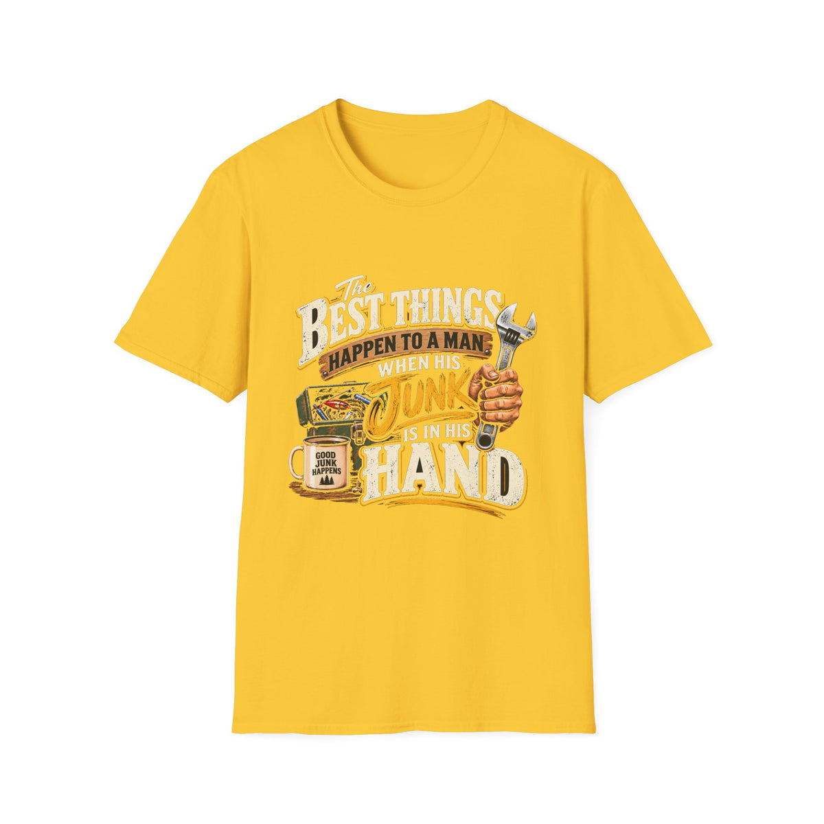Best Things Happen in a Man's Hand - Classic Tee