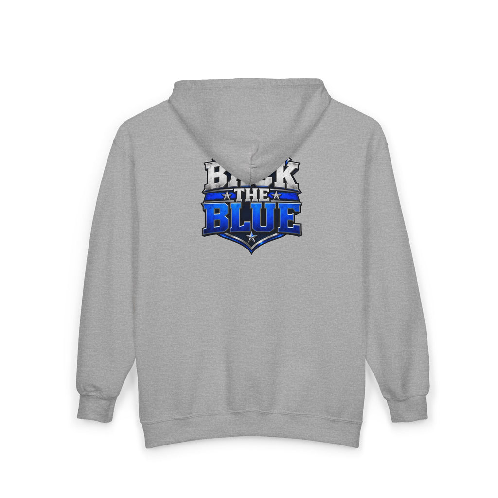 Back the Blue Shield - Full-Zip Hooded Sweatshirt