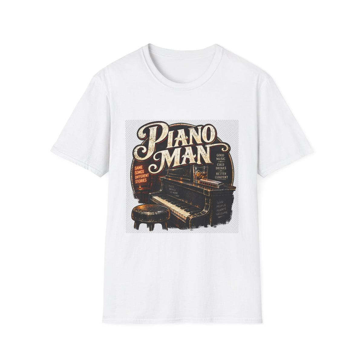 Piano Man Retro Bar - Classic Tee