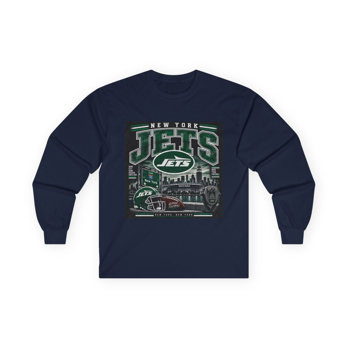 New York Jets Skyline - Unisex Ultra Cotton Long Sleeve Tee