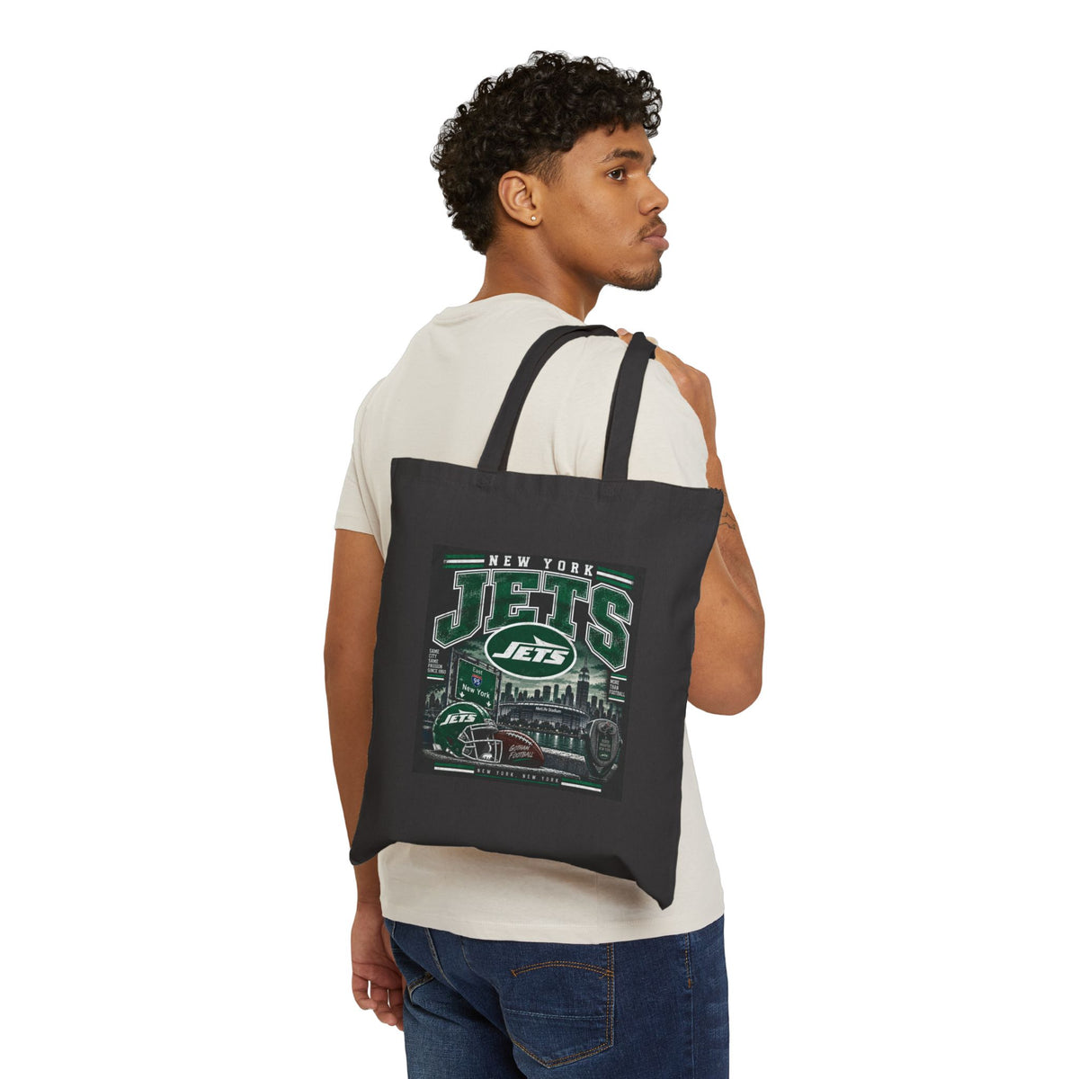 New York Jets Skyline - Canvas Tote