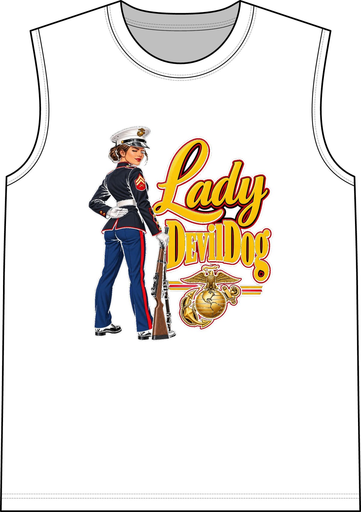 Lady Devil Dog - Classic Tank