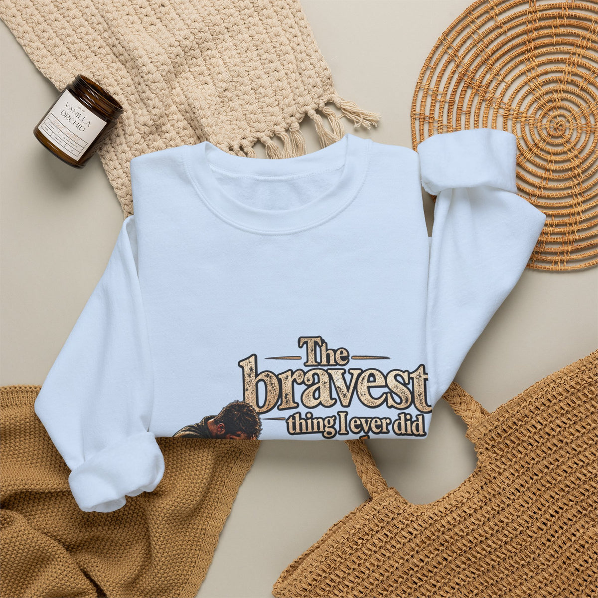 The Bravest Thing I Ever Did Was Keep Living - Crewneck Sweatshirt