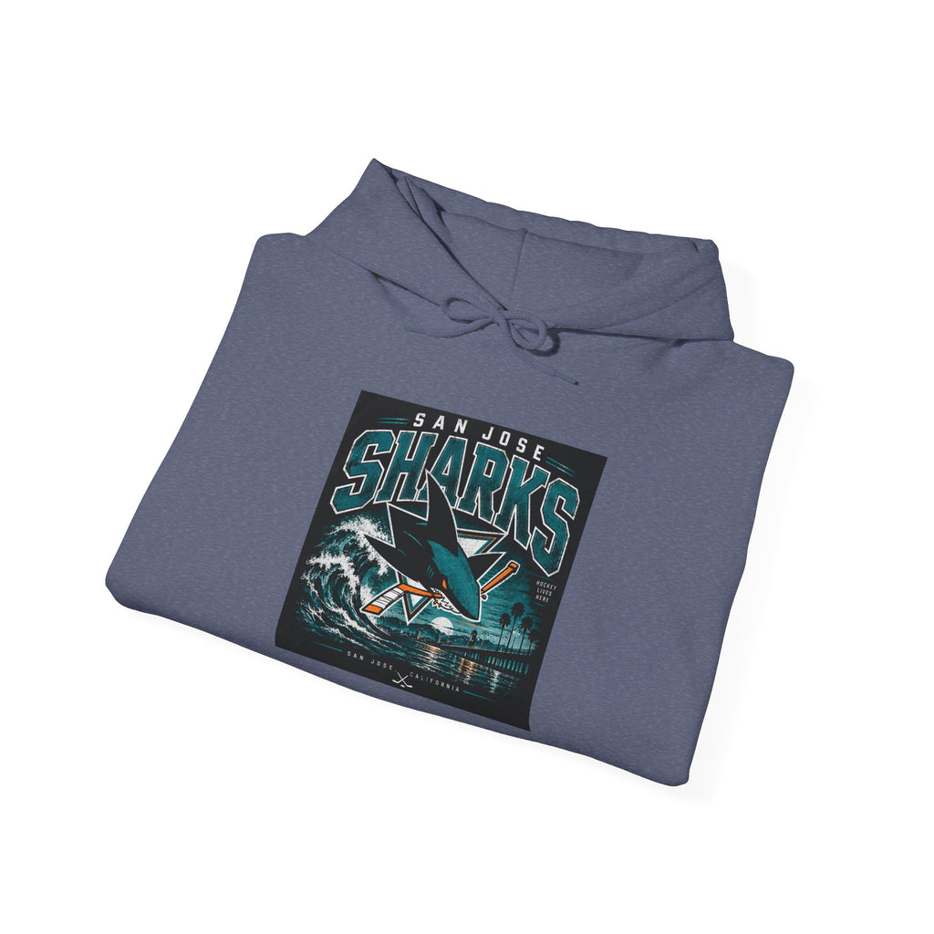 Sharks Wave Hockey Tee - Hoodie