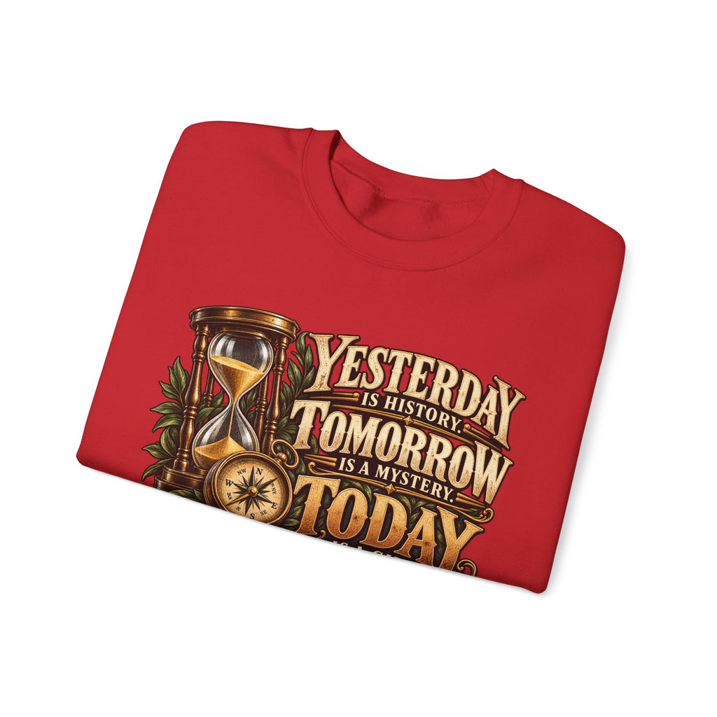 Yesterday Tomorrow Today - Transparent - Crewneck Sweatshirt