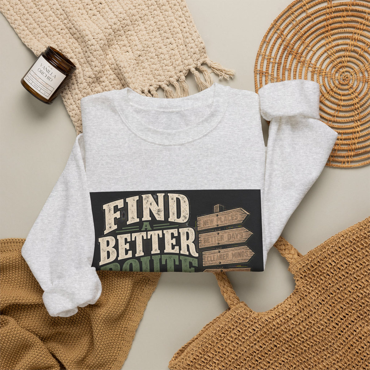 Find A Better Route - Crewneck Sweatshirt