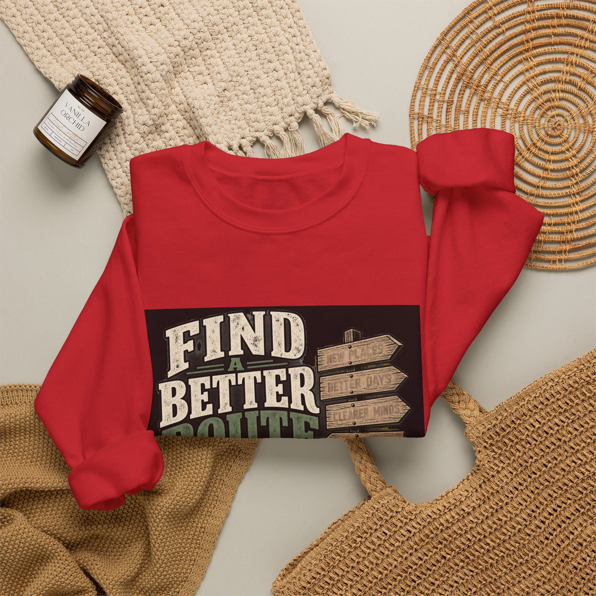 Find A Better Route - Crewneck Sweatshirt
