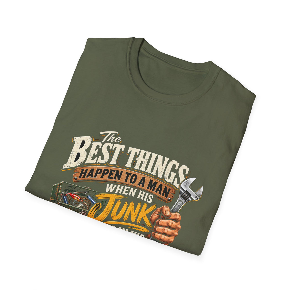 Best Things Happen in a Man's Hand - Classic Tee