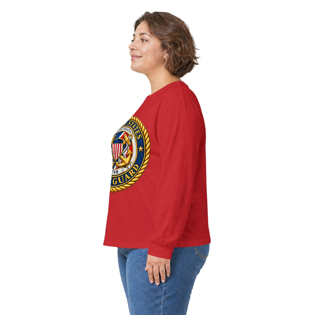 U.S. Coast Guard Emblem - Unisex Ultra Cotton Long Sleeve Tee