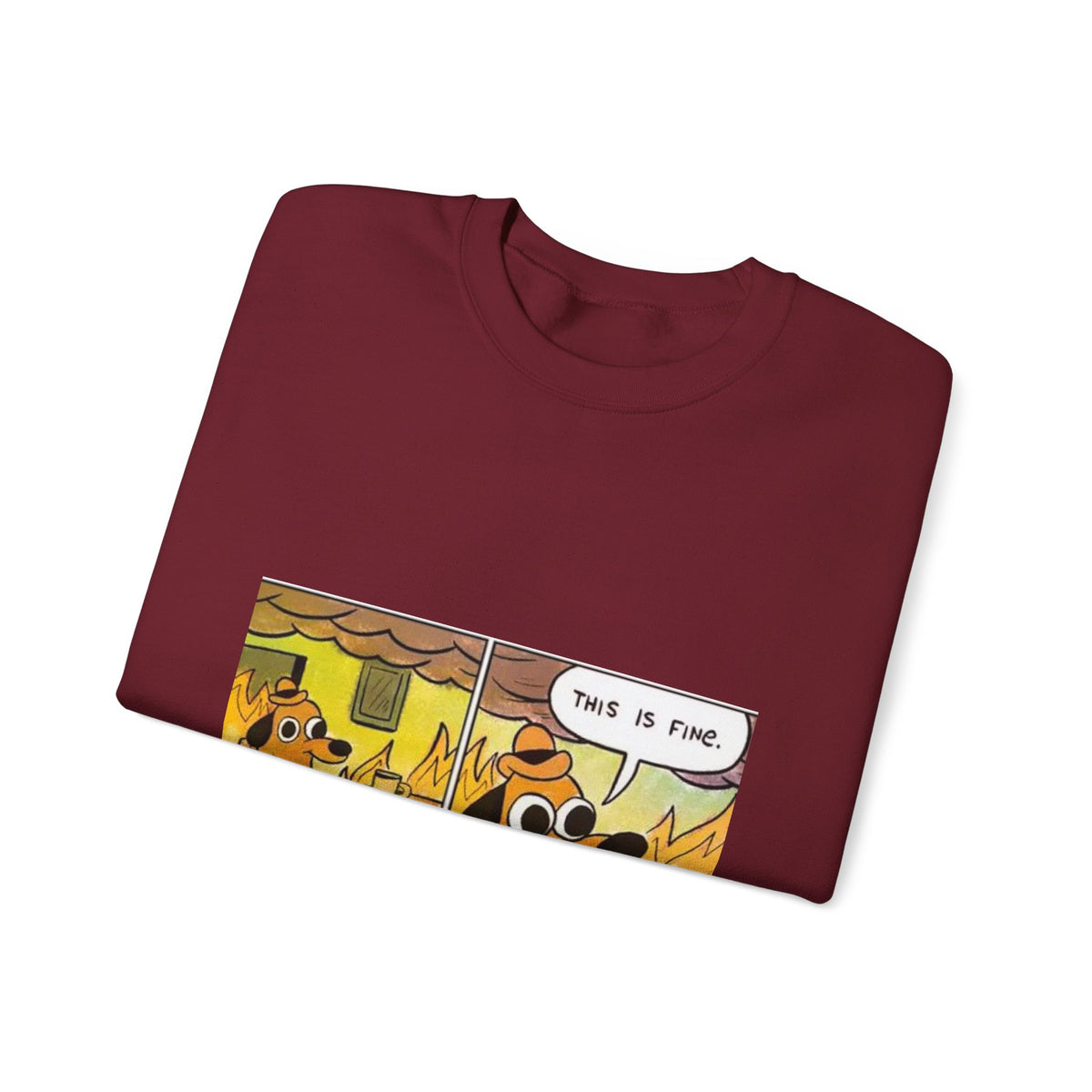This Is Fine - Crewneck Sweatshirt
