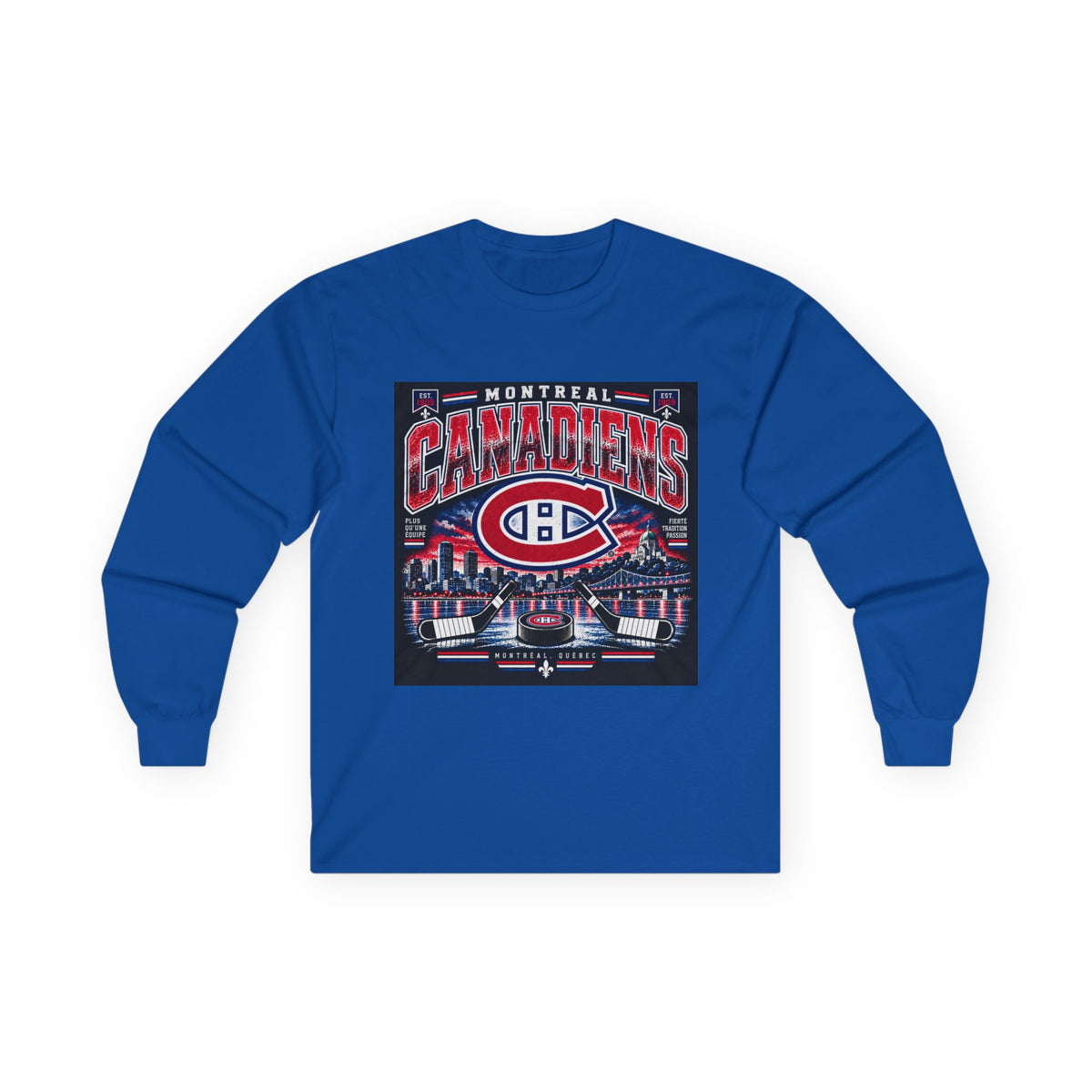Montreal Canadiens Skyline - Unisex Ultra Cotton Long Sleeve Tee