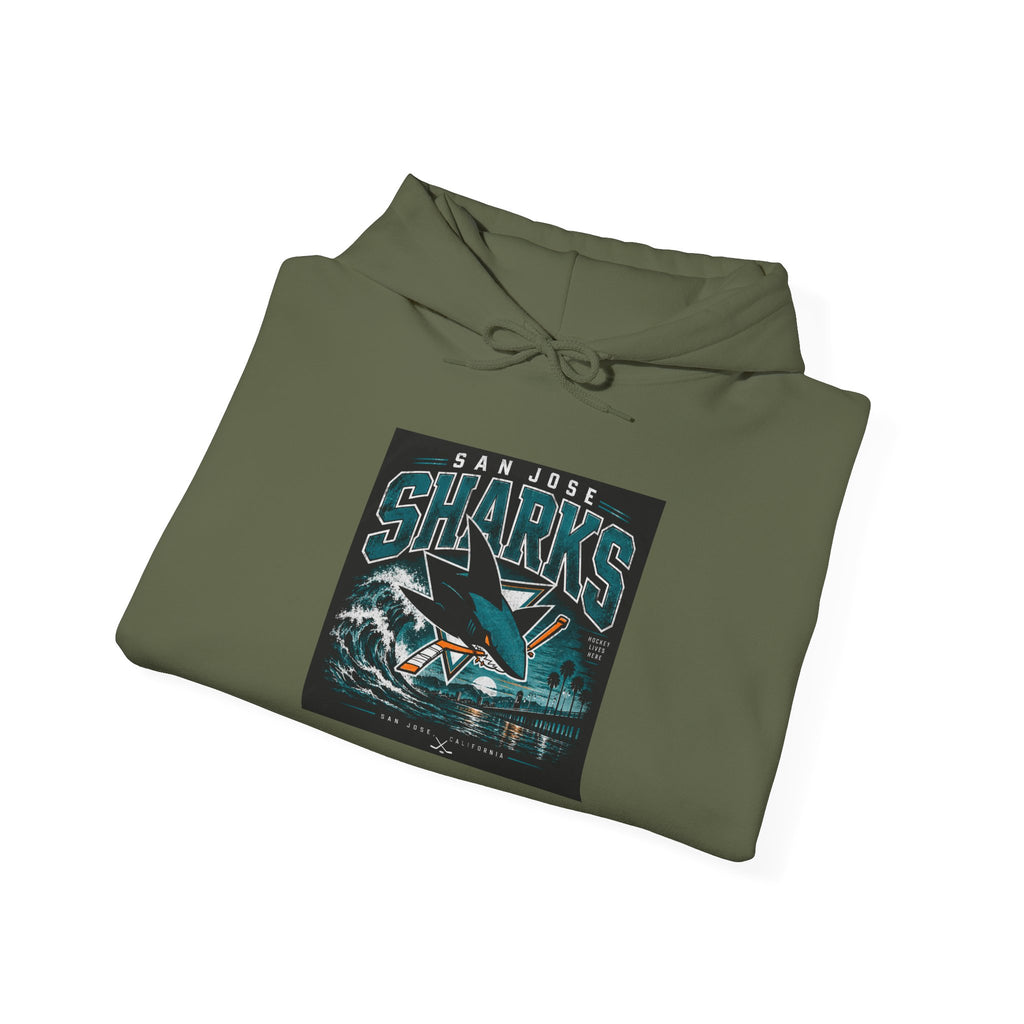 Sharks Wave Hockey Tee - Hoodie