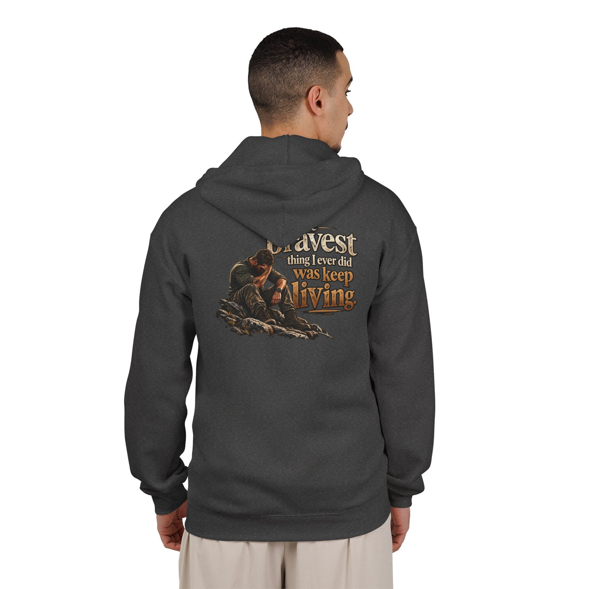 The Bravest Thing I Ever Did Was Keep Living - Full-Zip Hooded Sweatshirt