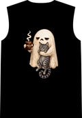Meh Ghost and Gray Tabby Cat - Classic Tank