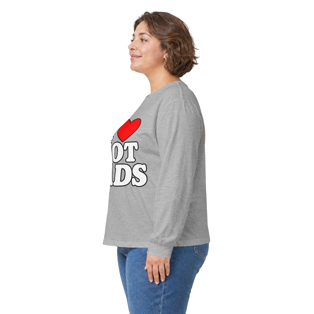 I Love Hot Dads - Unisex Ultra Cotton Long Sleeve Tee