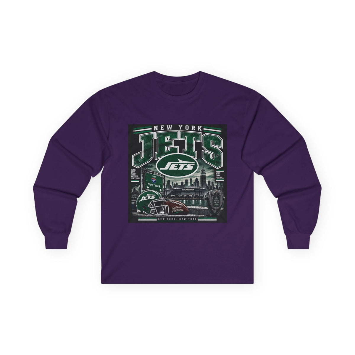 New York Jets Skyline - Unisex Ultra Cotton Long Sleeve Tee
