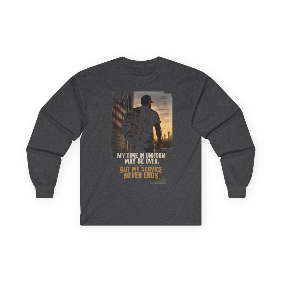 Service Never Ends - Unisex Ultra Cotton Long Sleeve Tee