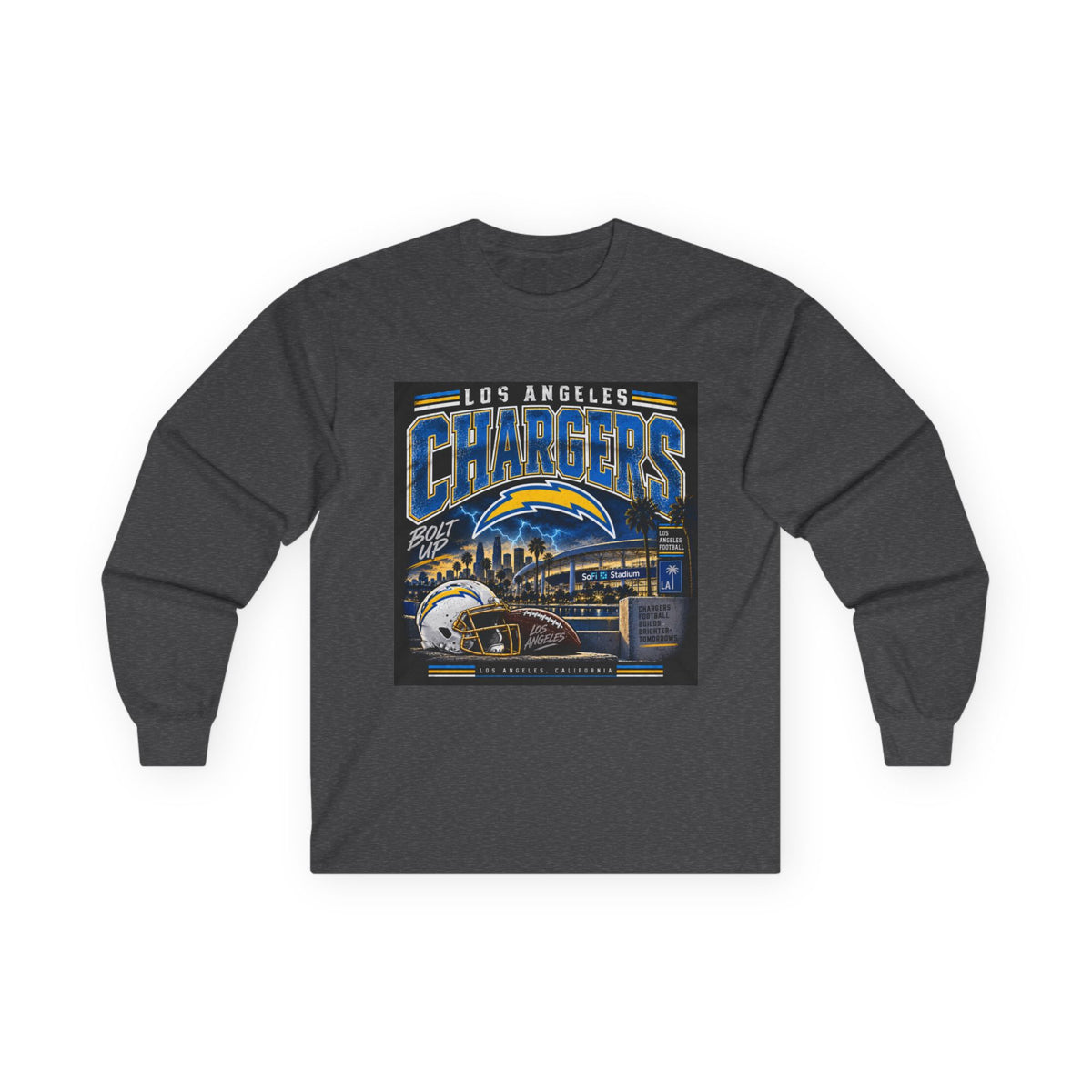 Los Angeles Chargers Bolt Up - Unisex Ultra Cotton Long Sleeve Tee