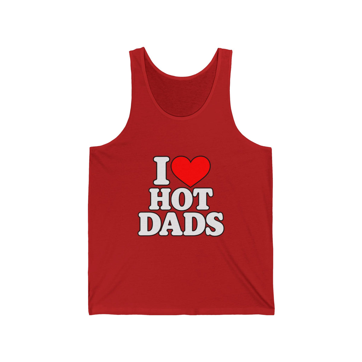 I Love Hot Dads - Athletic Tank