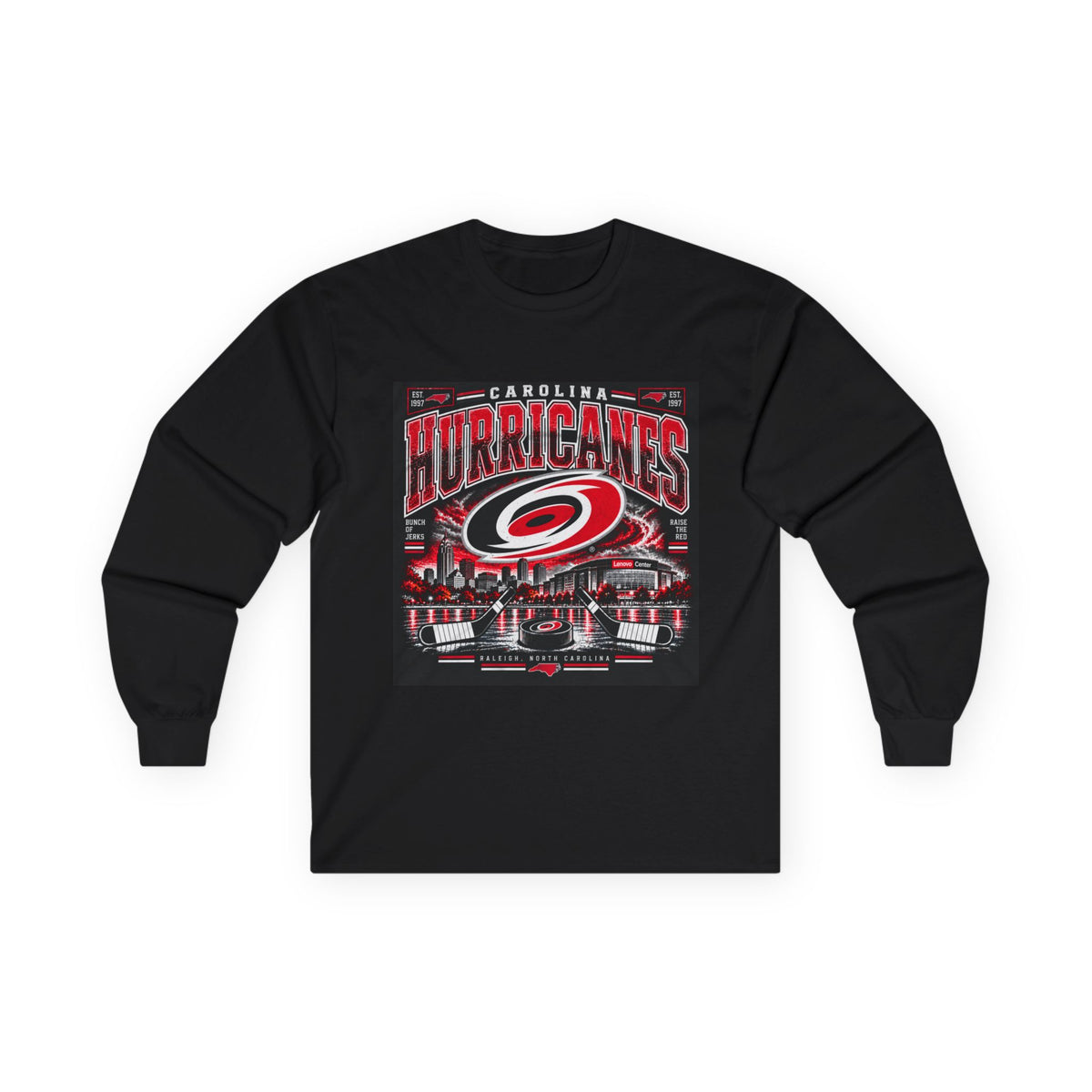 Carolina Hurricanes Skyline - Unisex Ultra Cotton Long Sleeve Tee