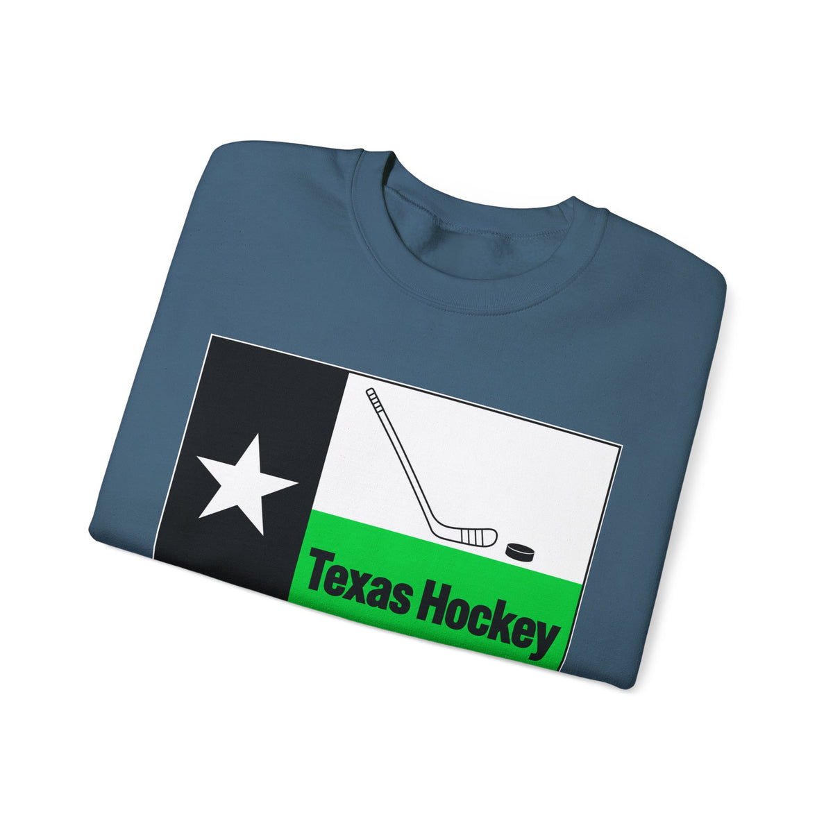 Texas Hockey Flag - Crewneck Sweatshirt