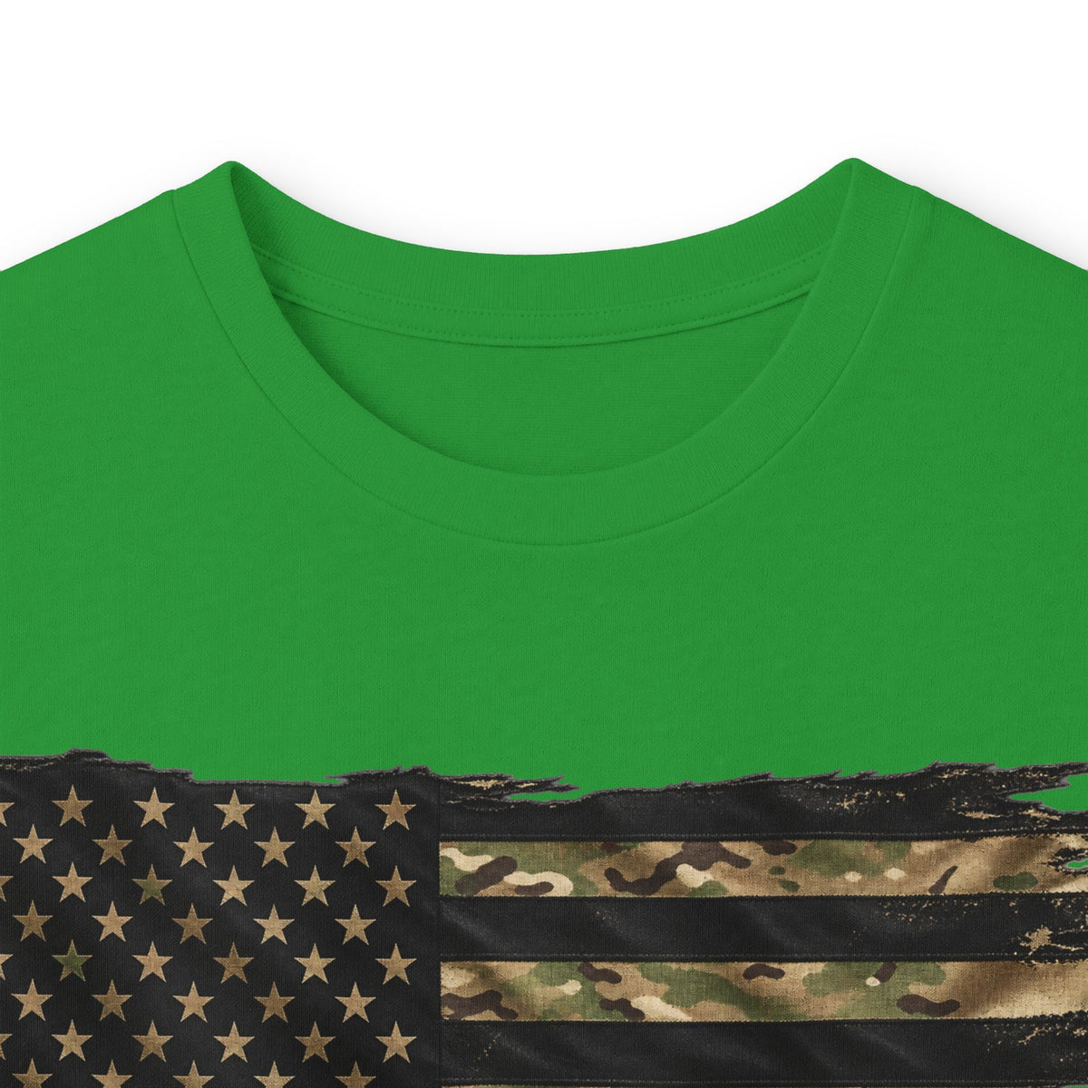 Black and Multicam American Flag - Unisex Ultra Cotton Long Sleeve Tee