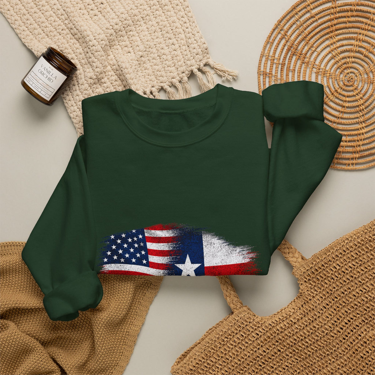 American by Birth, Texan by Choice - Crewneck Sweatshirt