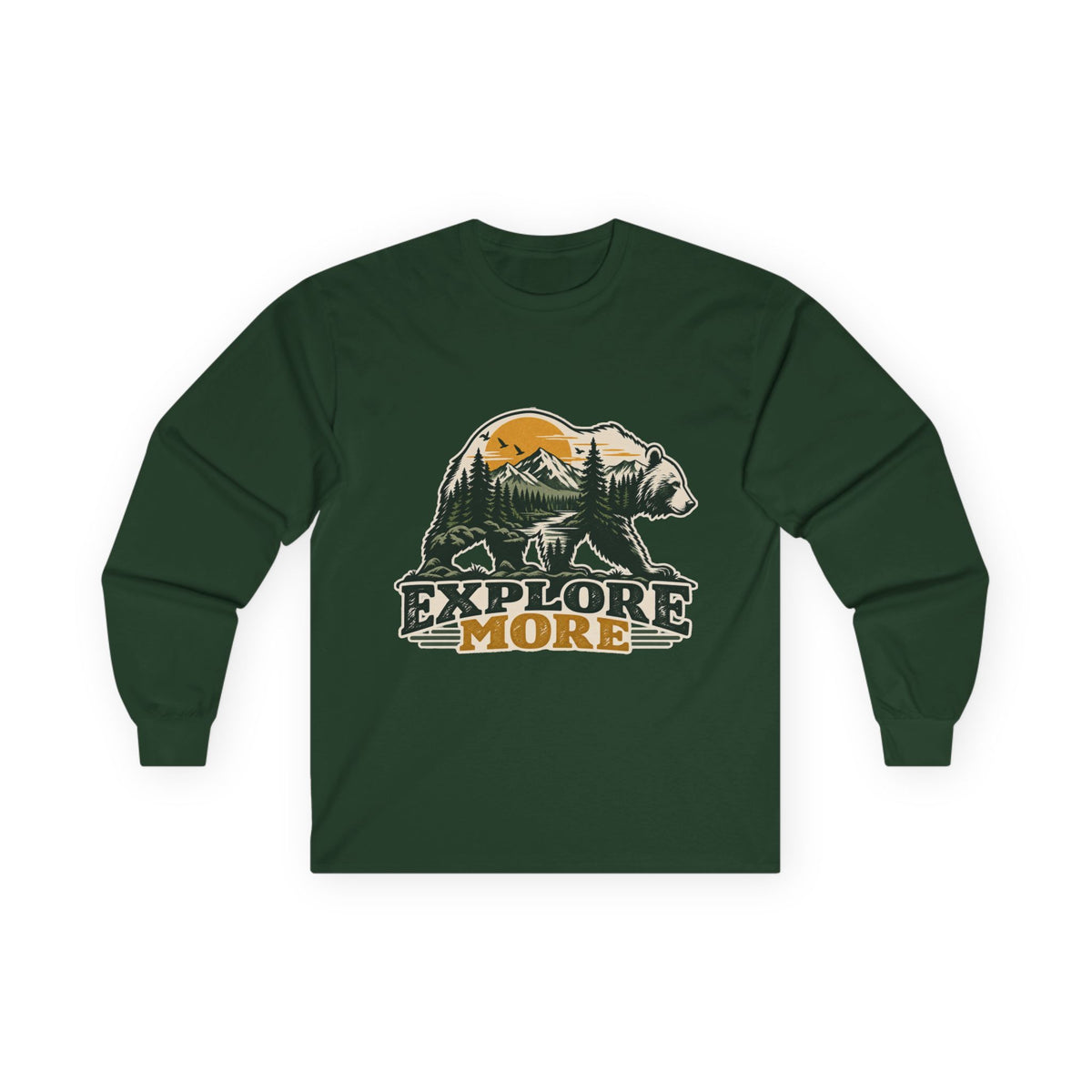 Explore More Bear - Unisex Ultra Cotton Long Sleeve Tee