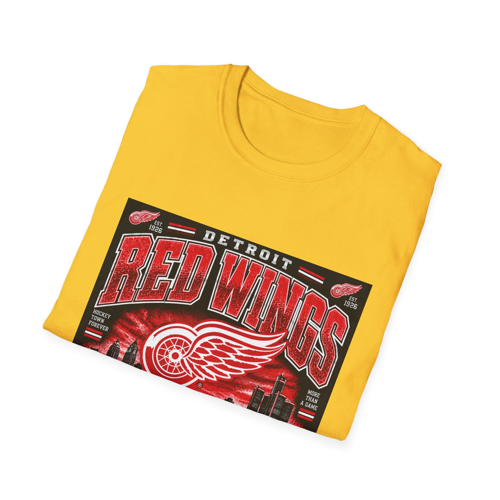 Detroit Red Wings Hockey Skyline - Classic Tee