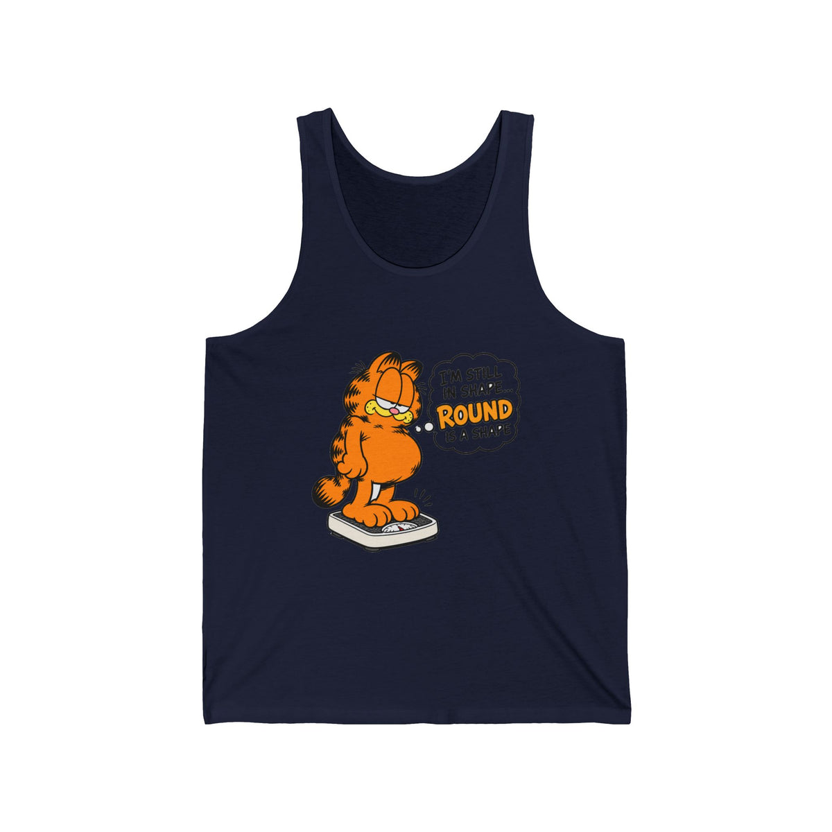 Round Shape Garfield - Athletic Tank