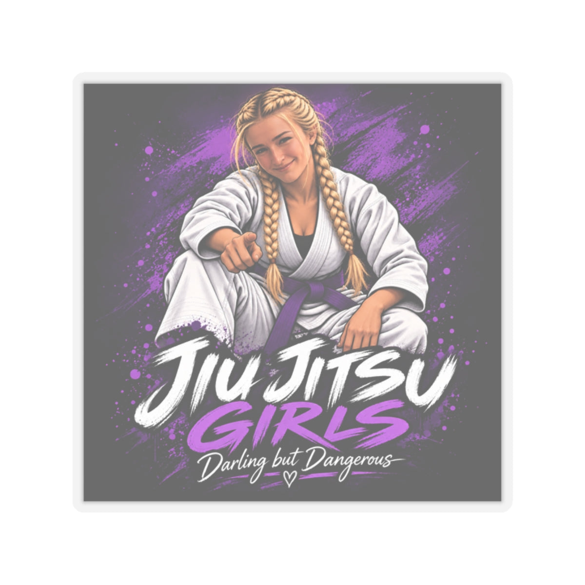 Jiu Jitsu Girls - Kiss-Cut Sticker