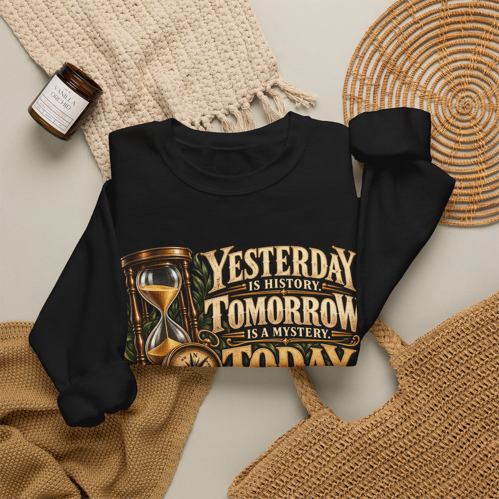 Yesterday Tomorrow Today - Transparent - Crewneck Sweatshirt