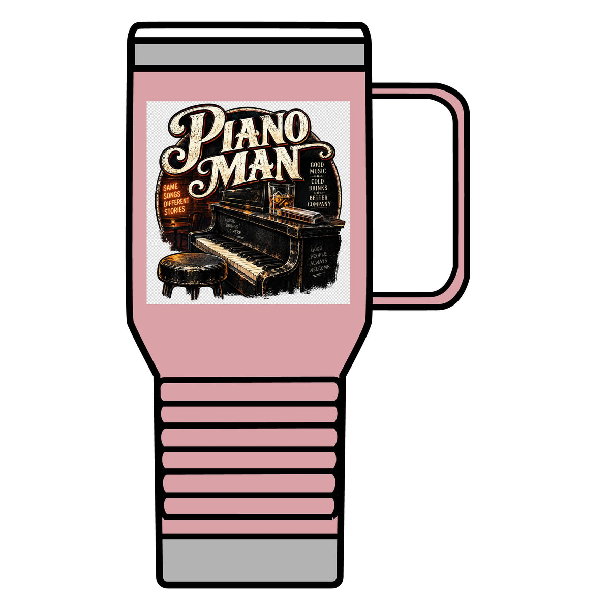 Piano Man Retro Bar - 20oz Insulated Mug