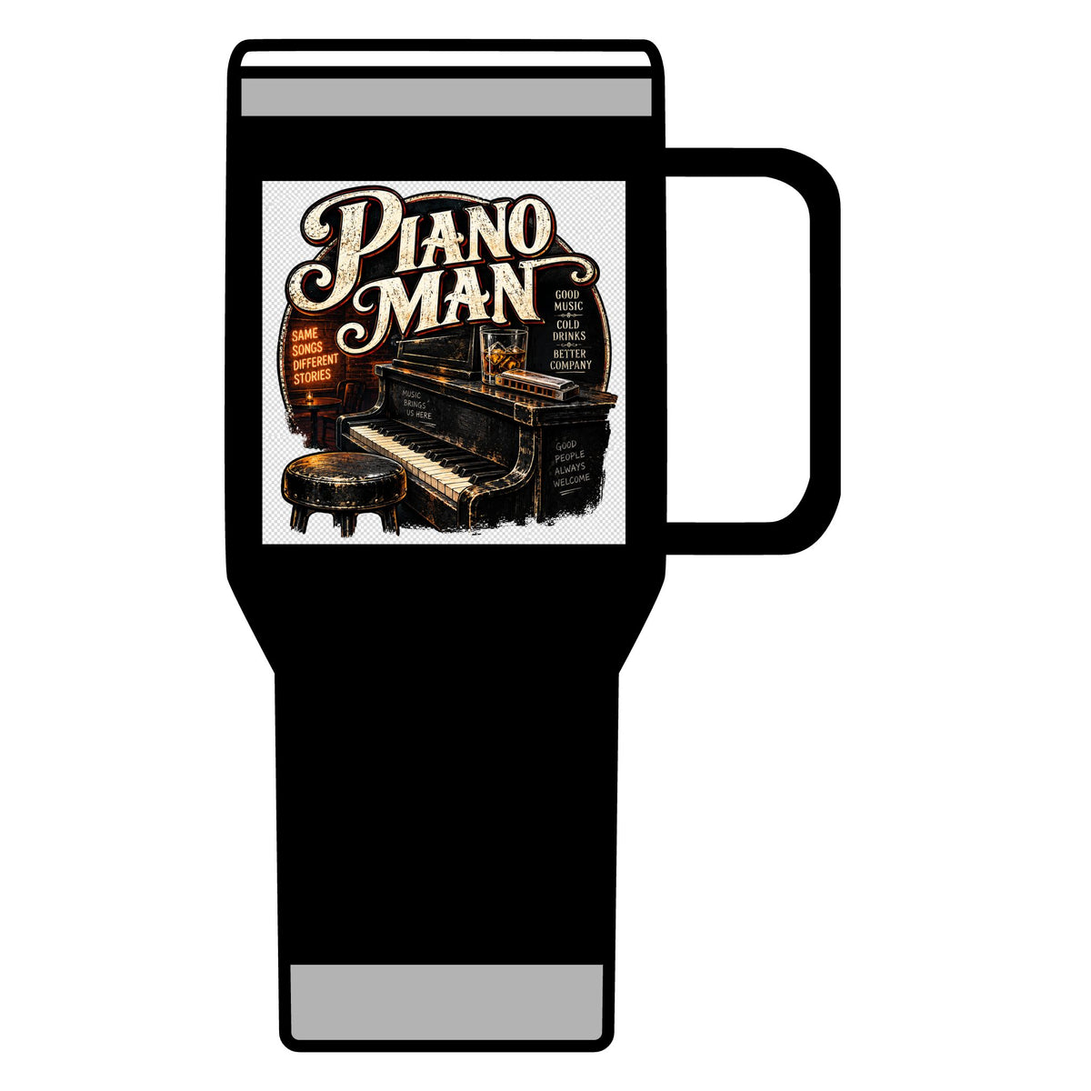 Piano Man Retro Bar - 20oz Insulated Mug