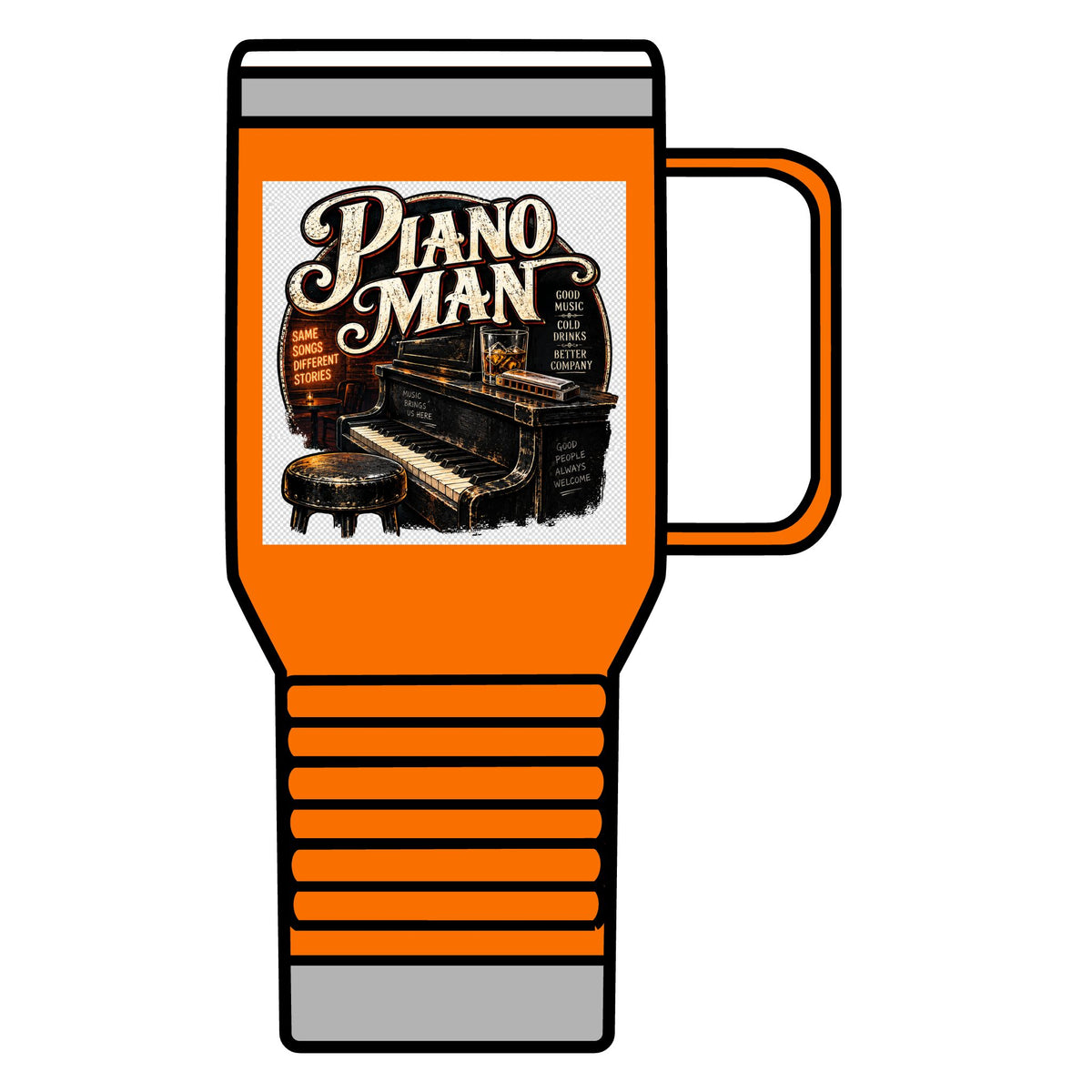 Piano Man Retro Bar - 20oz Insulated Mug