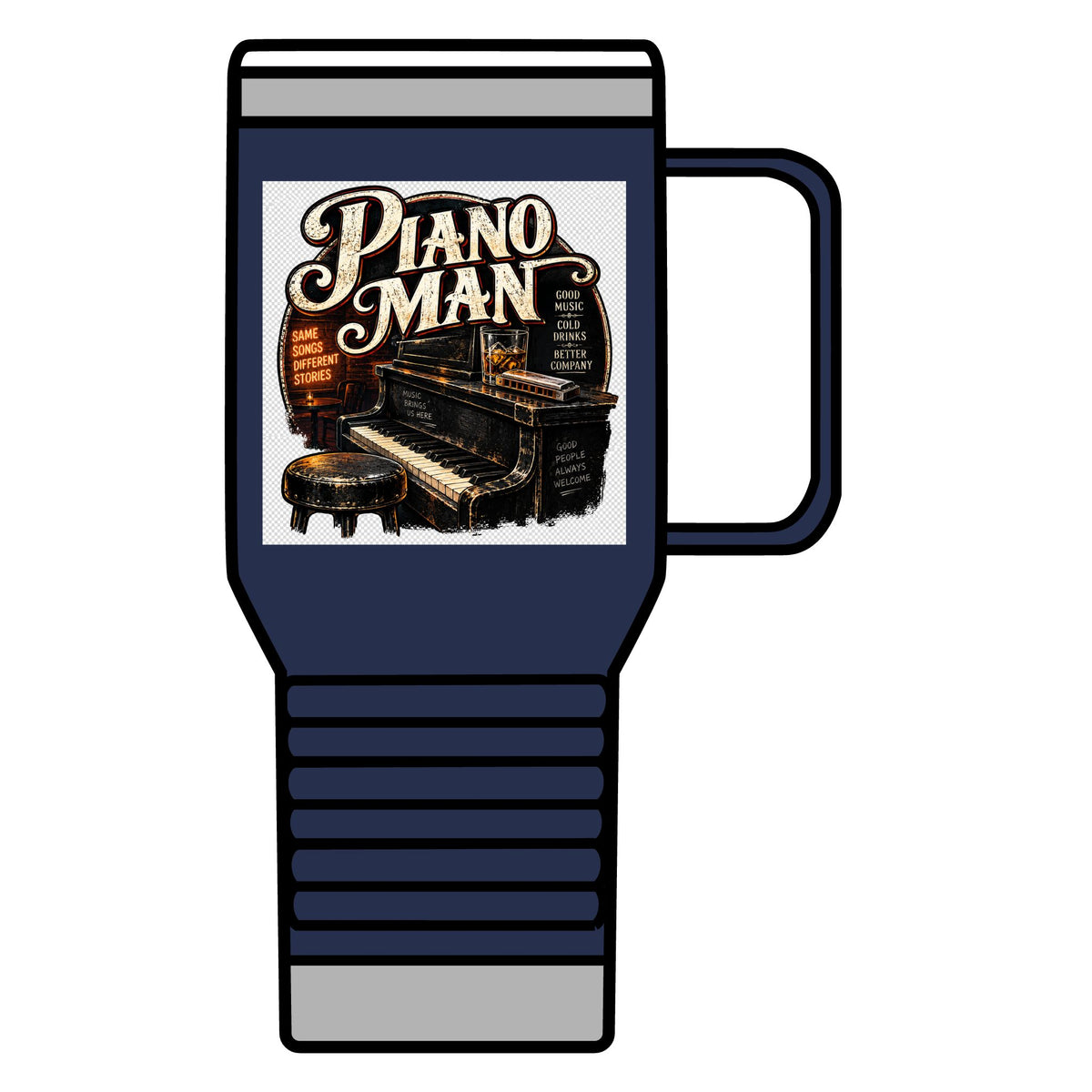 Piano Man Retro Bar - 20oz Insulated Mug