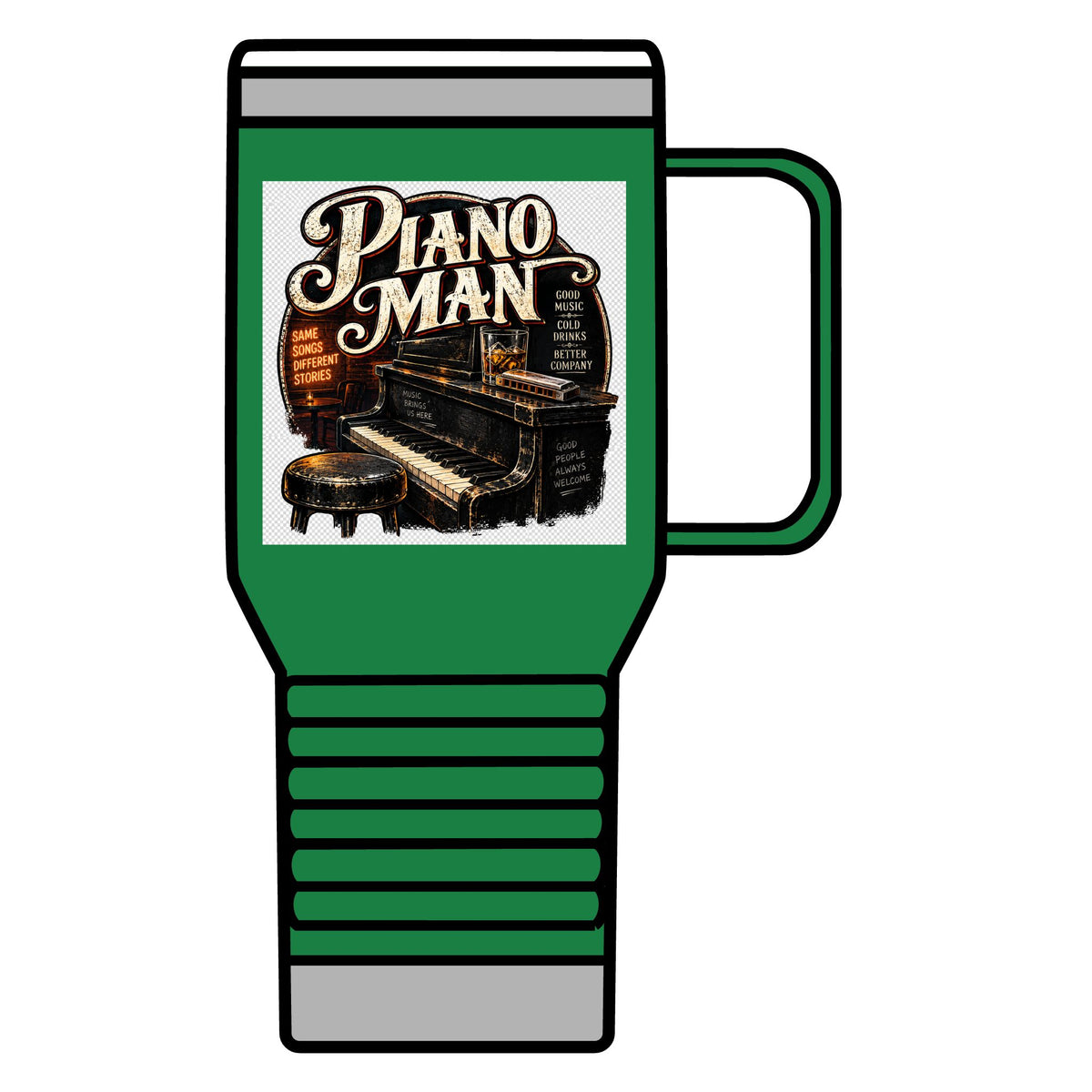 Piano Man Retro Bar - 20oz Insulated Mug