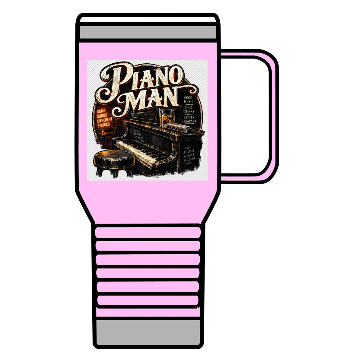 Piano Man Retro Bar - 20oz Insulated Mug