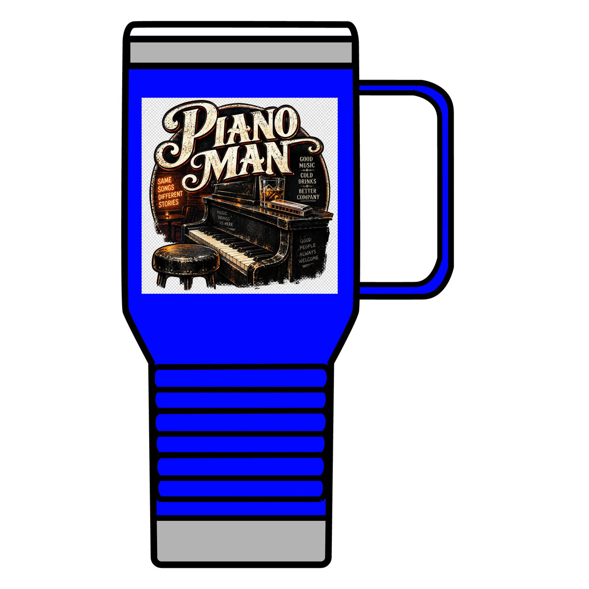 Piano Man Retro Bar - 20oz Insulated Mug