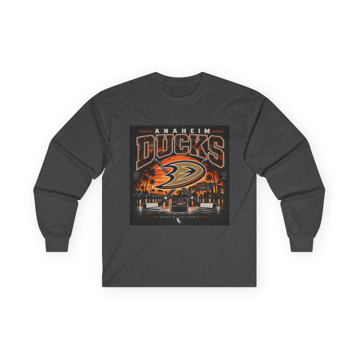 Anaheim Ducks Hockey Nights - Unisex Ultra Cotton Long Sleeve Tee