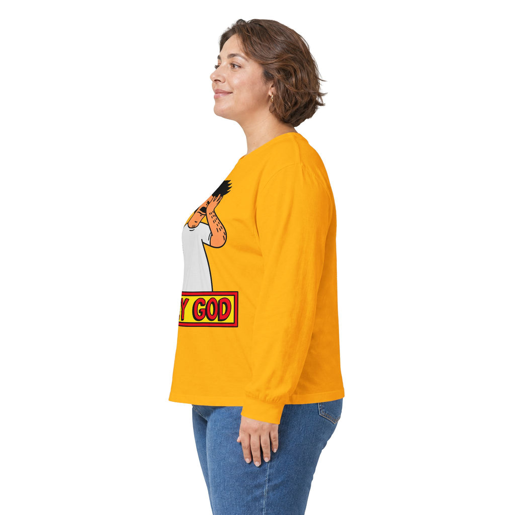 Oh My God Reaction Tee - Unisex Ultra Cotton Long Sleeve Tee