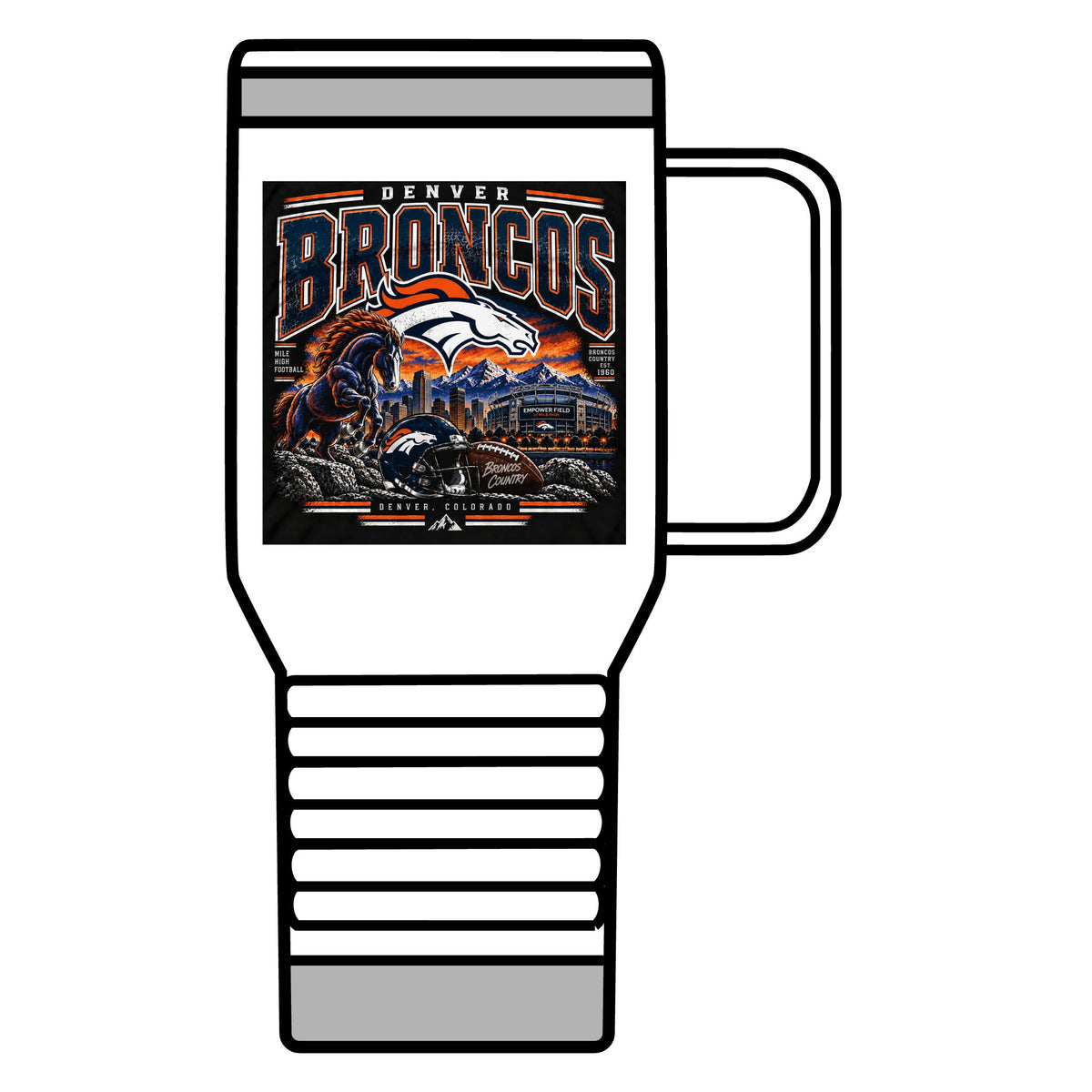 Denver Broncos Mile High Pride - 20oz Insulated Mug