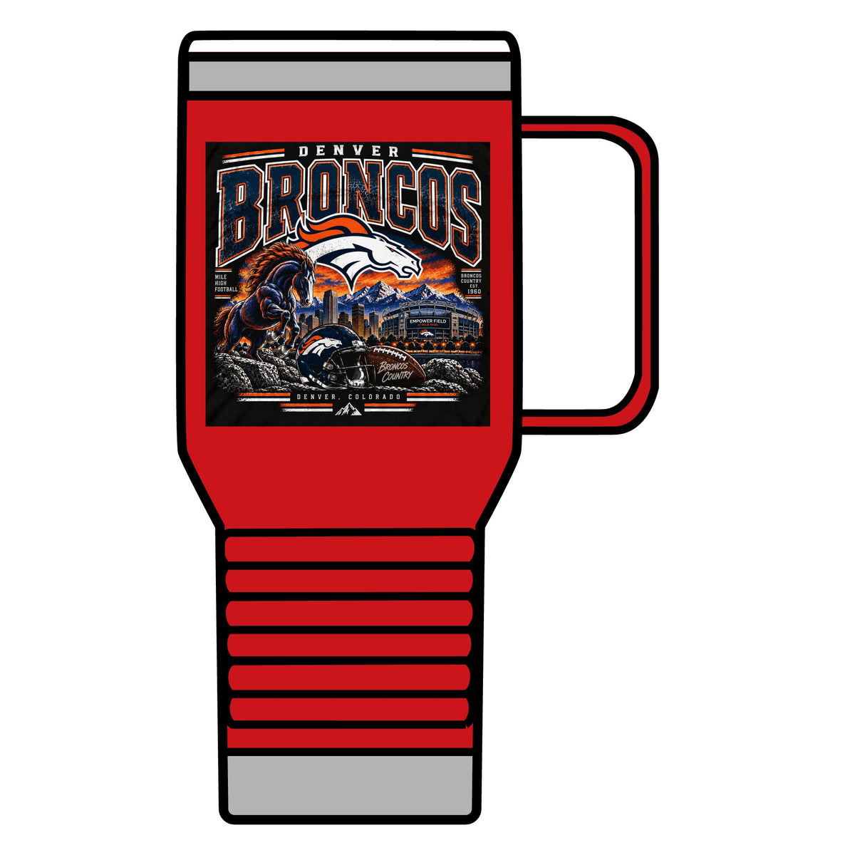 Denver Broncos Mile High Pride - 20oz Insulated Mug